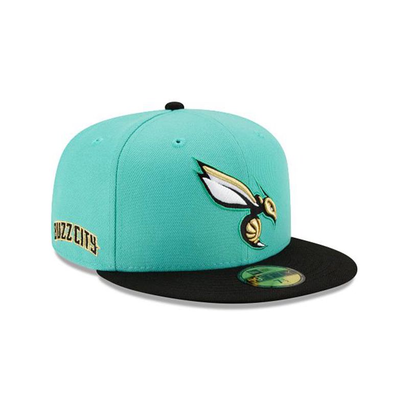 NBA Charlotte Hornets City Edition Alt 59Fifty Fitted (TXE8992) - Blue New Era Caps